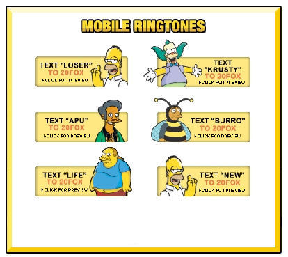 Simpsons Mobile Ringtones