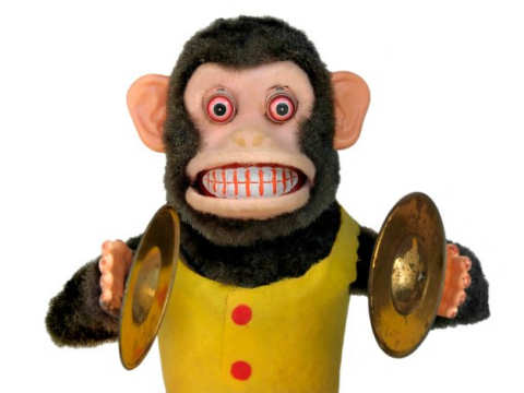 Monkey With Cymbals