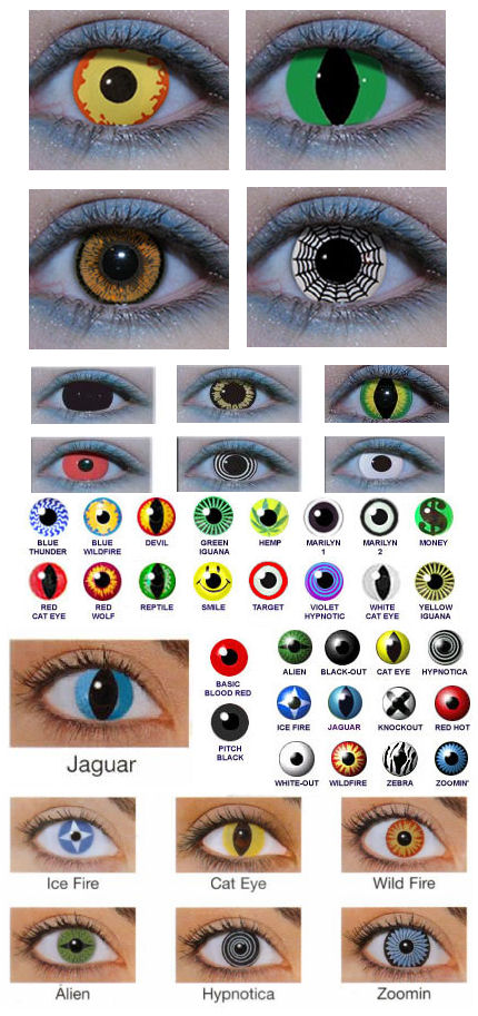 Crazy Contact Lenses for Halloween